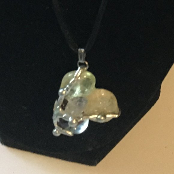 1990s Artsy Rock Crystal Necklace - 373 $12 FIRM - Picture 1 of 3